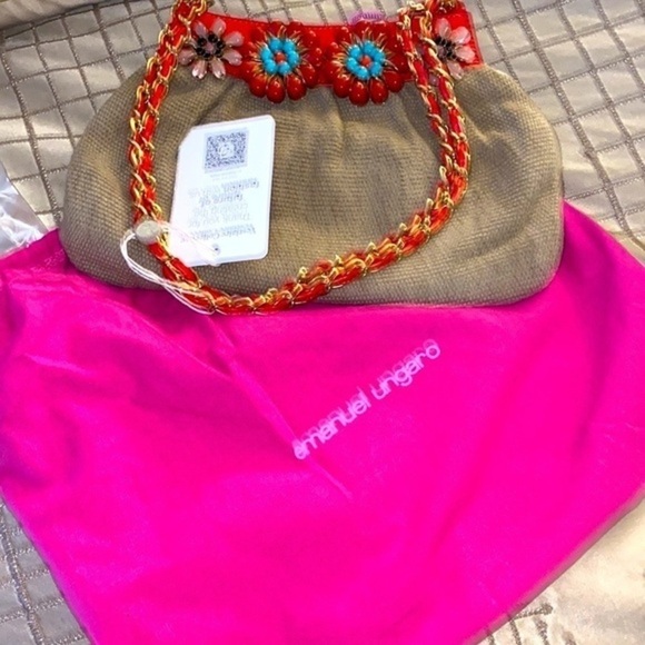 Emanuel Ungaro Bag Clutch Like new exclusive edition bag - Picture 2 of 14